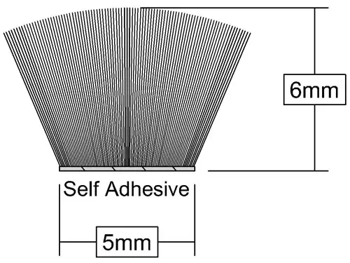 Click Here To Enlarge This Photo Of Stormguard Self Adhesive Brush Pile 5m Grey (05SR474005MGR)