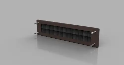 Click Here To Enlarge This Photo Of Stormguard Brush Letterplate (No Flap) Brown (06SR0150000B)