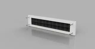 Stormguard Brush Letterplate (No Flap) White (06SR0150000W)