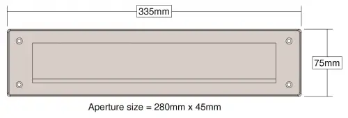 Click Here To Enlarge This Photo Of Stormguard Brush Letterplate (With Flap) Brown (06SR0160000B)