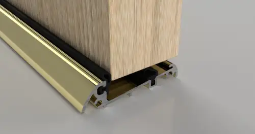 Click Here To Enlarge This Photo Of Stormguard Slimline (44mm Thick Doors) Inward Opening Threshold 914mm Gold (04SR0020914MG)