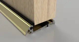 Stormguard Slimline &lpar;44mm Thick Doors&rpar; Inward Opening Threshold 1828mm Gold &lpar;04SR0021828MG&rpar;