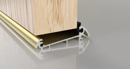 Click Here To Enlarge This Photo Of Stormguard Slimline (44mm Thick Doors) Outward Opening Threshold 914mm Gold (04CP3170914MG)