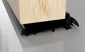 Stormguard Slimline (44mm Thick Doors) Outward Opening Threshold 1219mm Black (04CP3171219ABL)