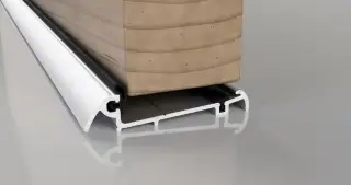 Stormguard Slimline Wide (54mm Thick Doors) Inward Opening Threshold 914mm Aluminium (04SR2180914MS)