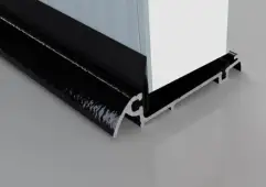 Stormguard Slimline Wide &lpar;54mm Thick Doors&rpar; Inward Opening Threshold 1828mm Black &lpar;04SR2181828BL&rpar;