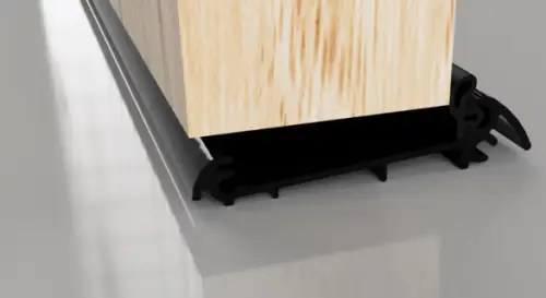 Click Here To Enlarge This Photo Of Stormguard Slimline Wide (54mm Thick Doors) Outward Opening Threshold 1219mm Black (04SR2951219BL)