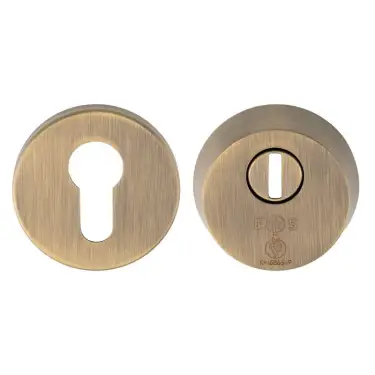 Click Here To Enlarge This Photo Of AEB1750AB - Carlisle Brass Eurospec Set of 2* British Standard Security Escutcheons to suit Euro Profile Cylinders Antique Brass