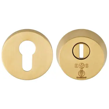 Click Here To Enlarge This Photo Of AEB1750SPVD - Carlisle Brass Eurospec Set of 2* British Standard Security Escutcheons to suit Euro Profile Cylinders PVD Satin Brass