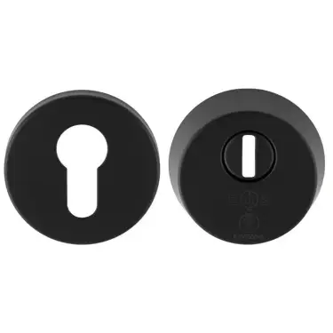 Click Here To Enlarge This Photo Of AEB1750MB - Carlisle Brass Eurospec Set of 2* British Standard Security Escutcheons to suit Euro Profile Cylinders Matt Black