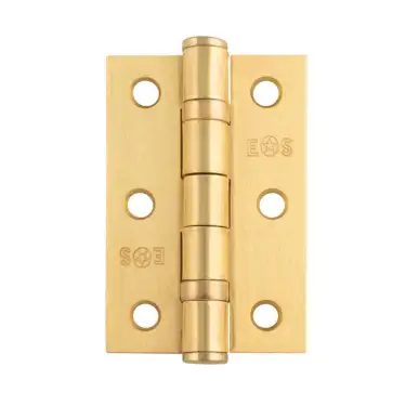 Click Here To Enlarge This Photo Of HIN1322SB - Carlisle Brass Eurospec 76mm x 51mm x 2mm Ball Bearing Hinges Satin Brass