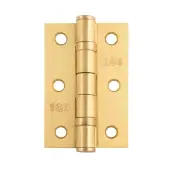 HIN1322SB - Carlisle Brass Eurospec 76mm x 51mm x 2mm Ball Bearing Hinges Satin Brass