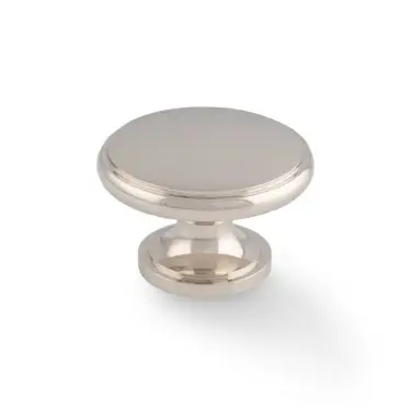 Click Here To Enlarge This Photo Of AW849-38-PN - Alexander & Wilks 38mm Cambridge Round Cupboard Knob - Polished Nickel