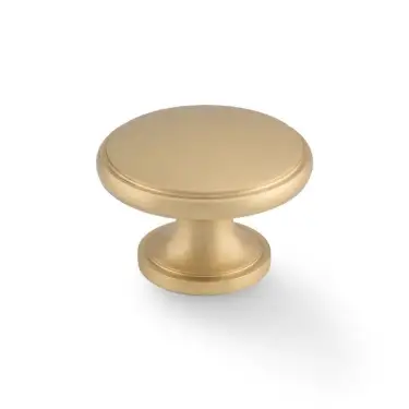 Click Here To Enlarge This Photo Of AW849-38-SB - Alexander & Wilks 38mm Cambridge Round Cupboard Knob - Satin Brass