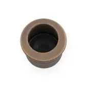 AW992AB - Alexander & Wilks Sliding Door Finger Edge Pull (Round)  - Antique Brass