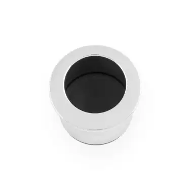 Click Here To Enlarge This Photo Of AW992PC - Alexander & Wilks Sliding Door Finger Edge Pull (Round)  - Polished Chrome