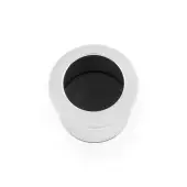 AW992PC - Alexander & Wilks Sliding Door Finger Edge Pull (Round)  - Polished Chrome