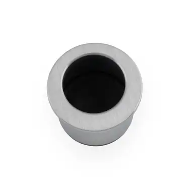 Click Here To Enlarge This Photo Of AW992SC - Alexander & Wilks Sliding Door Finger Edge Pull (Round)  - Satin Chrome