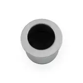 AW992SC - Alexander & Wilks Sliding Door Finger Edge Pull (Round)  - Satin Chrome