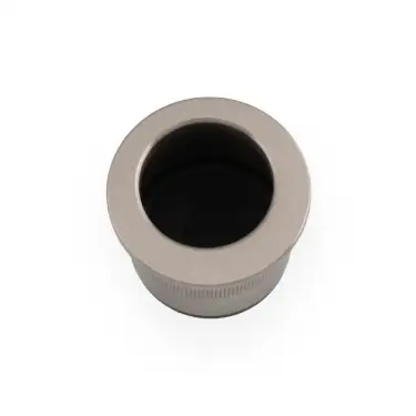 Click Here To Enlarge This Photo Of AW992SN - Alexander & Wilks Sliding Door Finger Edge Pull (Round)  - Satin Nickel