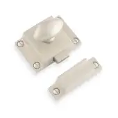 AW730SN - Alexander & Wilks Solid Brass Cupboard Latch - Satin Nickel