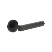 JV849MB Frelan Hardware Jedo 'Hex' Lever Handles on Round Rose - Matt Black