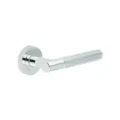 JV852PC Frelan Hardware Jedo 'Venice' Lever Handles on Round Rose - Polished Chrome