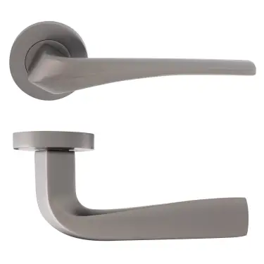 Click Here To Enlarge This Photo Of Eclipse 63226 Dark Bronze 'Lanza' Lever on Round Rose Set (Insignia Range)