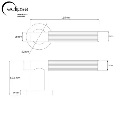 Click Here To Enlarge This Photo Of Eclipse 63246 Dark Bronze Linear Lever on Round Rose Set (Insignia Range)