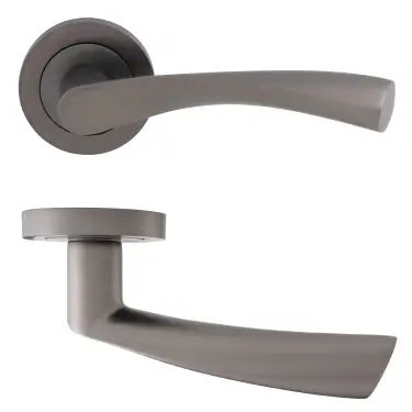 Click Here To Enlarge This Photo Of Eclipse 62108 Dark Bronze 'Monza' Lever on Round Rose Set (Freestyle Range)