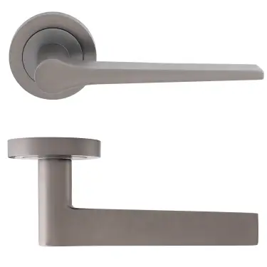 Click Here To Enlarge This Photo Of Eclipse 62137 Dark Bronze 'Monte' Lever on Round Rose Set (Freestyle Range)