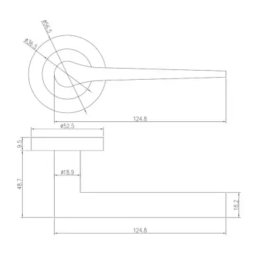 Click Here To Enlarge This Photo Of Eclipse 62137 Dark Bronze 'Monte' Lever on Round Rose Set (Freestyle Range)