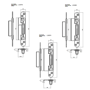 Click Here To Enlarge This Photo Of L23479 - WINKHAUS AV2 Hook Keep - to suit 44mm Doors (4933948)