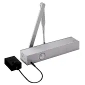 DORMA TS73EMFS EN.4 Free Swing Electro-Magnetic Overhead Door Closer c/w Silver Square Cover