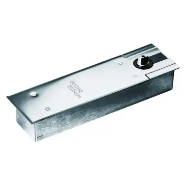 Click Here To Enlarge This Photo Of DORMA BTS75V Satin Stainless Steel EN.1-4 Single Action Floor Spring with Backcheck (Hold Open)