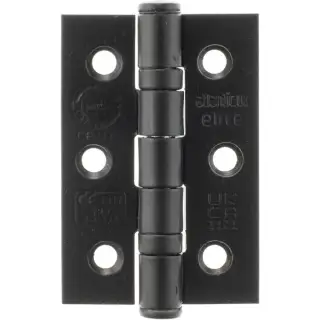 Atlantic - A2H322MB Grade 7 CE Fire Rated Ball Bearing Hinges 3" x 2" x 2mm - Matt Black