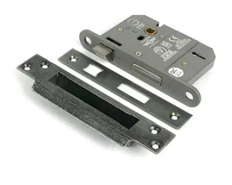 Click Here To Enlarge This Photo Of 51344 From the Anvil Pewter 3" 5 Lever British Standard Sashlock