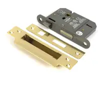 51345 From the Anvil Polished Brass 3" 5 Lever British Standard Sashlock