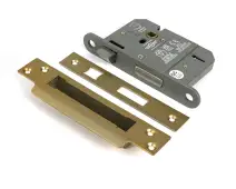 51347 From the Anvil Satin Brass 3" 5 Lever British Standard Sashlock