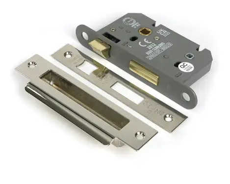 Click Here To Enlarge This Photo Of 51783 From the Anvil Polished Nickel 2.5" Heavy Duty Bathroom Mortice Lock