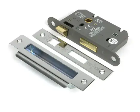 Click Here To Enlarge This Photo Of 51784 From the Anvil Polished Chrome 2.5" Heavy Duty Bathroom Mortice Lock