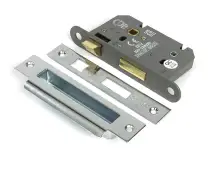 51788 From the Anvil Polished Stainless Steel 2.5" Heavy Duty Bathroom Mortice Lock