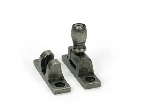 Click Here To Enlarge This Photo Of 46612 From the Anvil Pewter Mushroom Brighton Fastener - Narrow (Square)