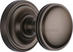 WHI6429-MB Heritage Brass Mortice Knob on Rose Whitehall Design Matt Bronze Finish