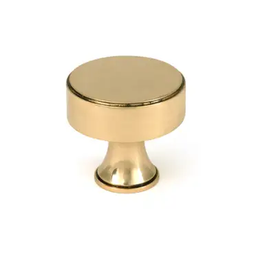 Click Here To Enlarge This Photo Of 51889 From the Anvil Polished Bronze Scully Cabinet Knob - 32mm