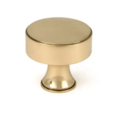 Click Here To Enlarge This Photo Of 51890 From the Anvil Polished Bronze Scully Cabinet Knob - 38mm