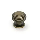 50956 From the Anvil Burnished Brass Beehive Cabinet Knob 30mm