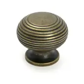 50957 From the Anvil Burnished Brass Beehive Cabinet Knob 40mm
