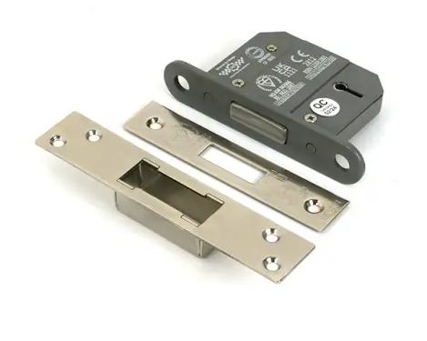 Click Here To Enlarge This Photo Of 51430 From the Anvil Polished Nickel 2.5" 5 Lever British Standard Deadlock (Keyed Alike)