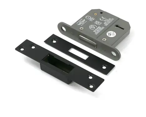 Click Here To Enlarge This Photo Of 51443 From the Anvil Aged Bronze 3" 5 Lever British Standard Deadlock (Keyed Alike)
